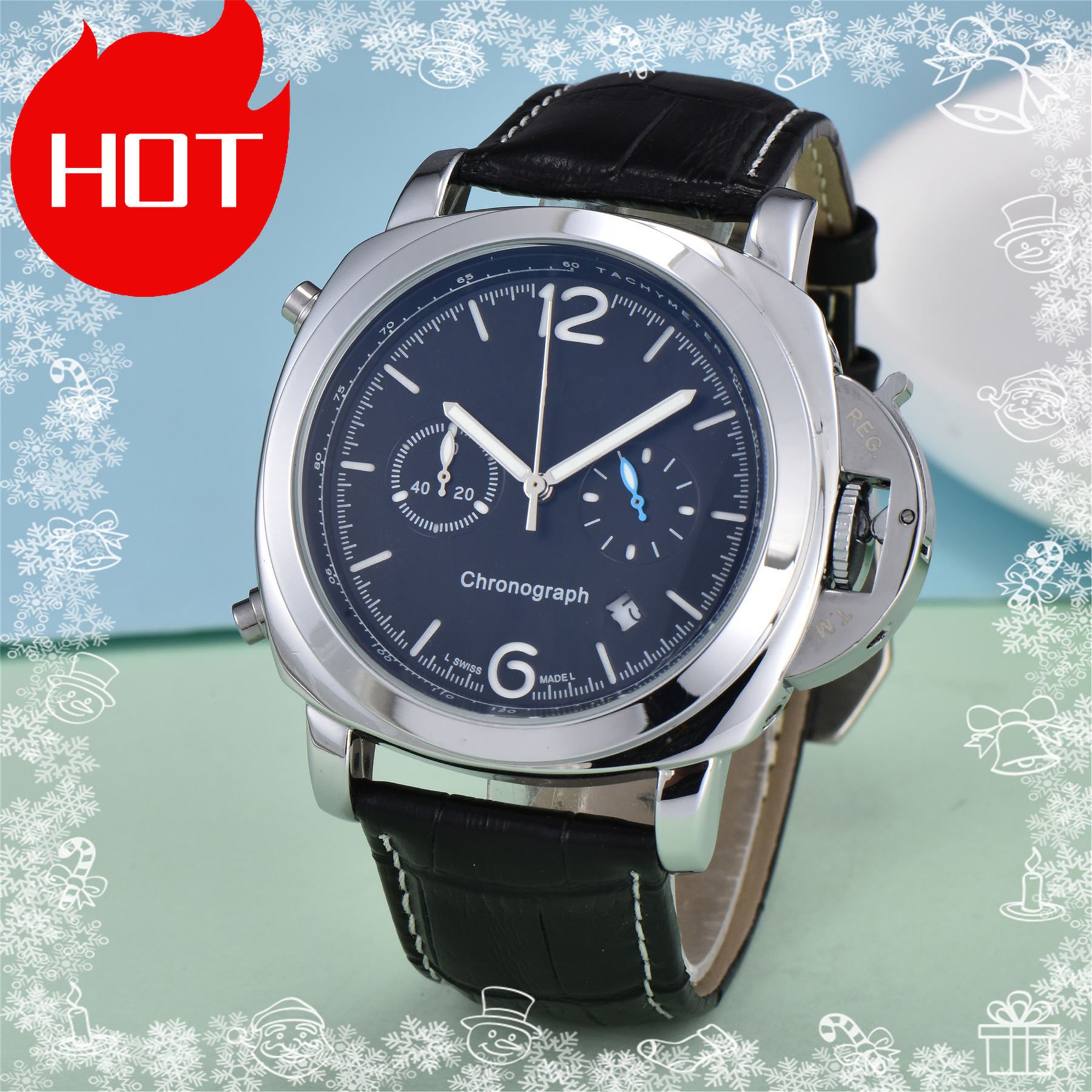 Luxury designer mens PANERAIity watches Quartz automatic movement WATCH stainless steel strap luminous gifts Wristwatches montre #158