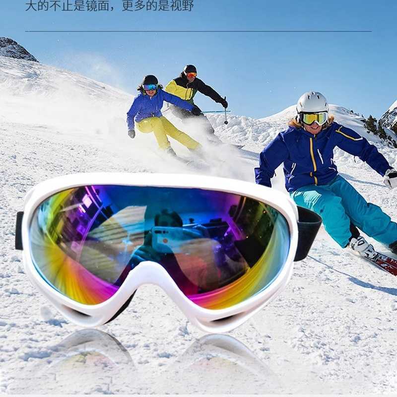 Winter Outdoor Eye Protection Ski Goggles Large Colorful Patches Anti Snow Blind Sunglasses Round Windproof Sand Riding Sports Mens Trend H251015