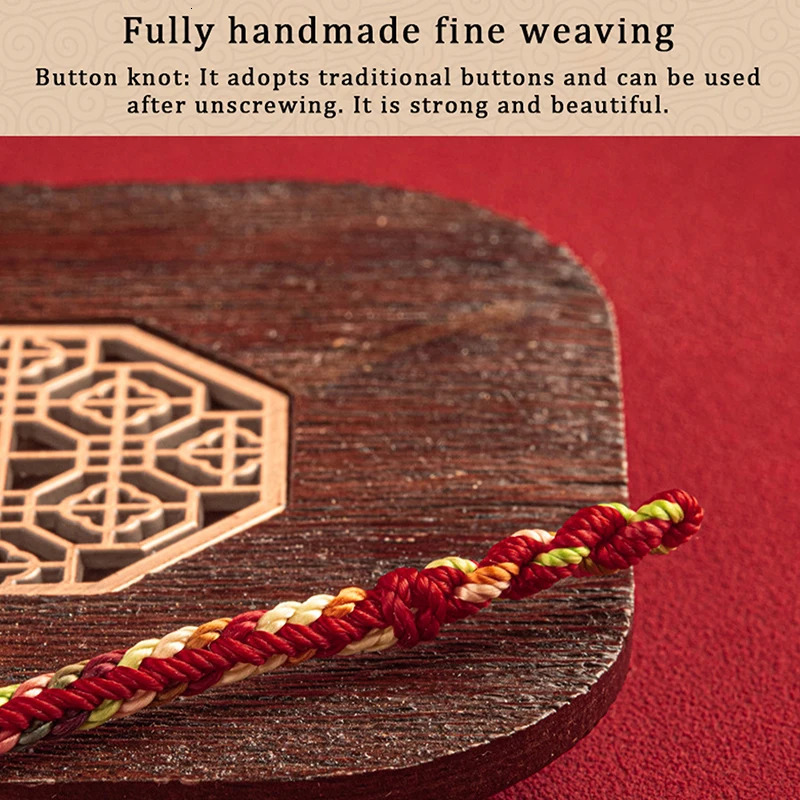 Tibetan Bracelet Colorful Thread Good Lucky Charm Rope Bracelet Bangles For Women Men Knots Red Thread Bracelets 251014