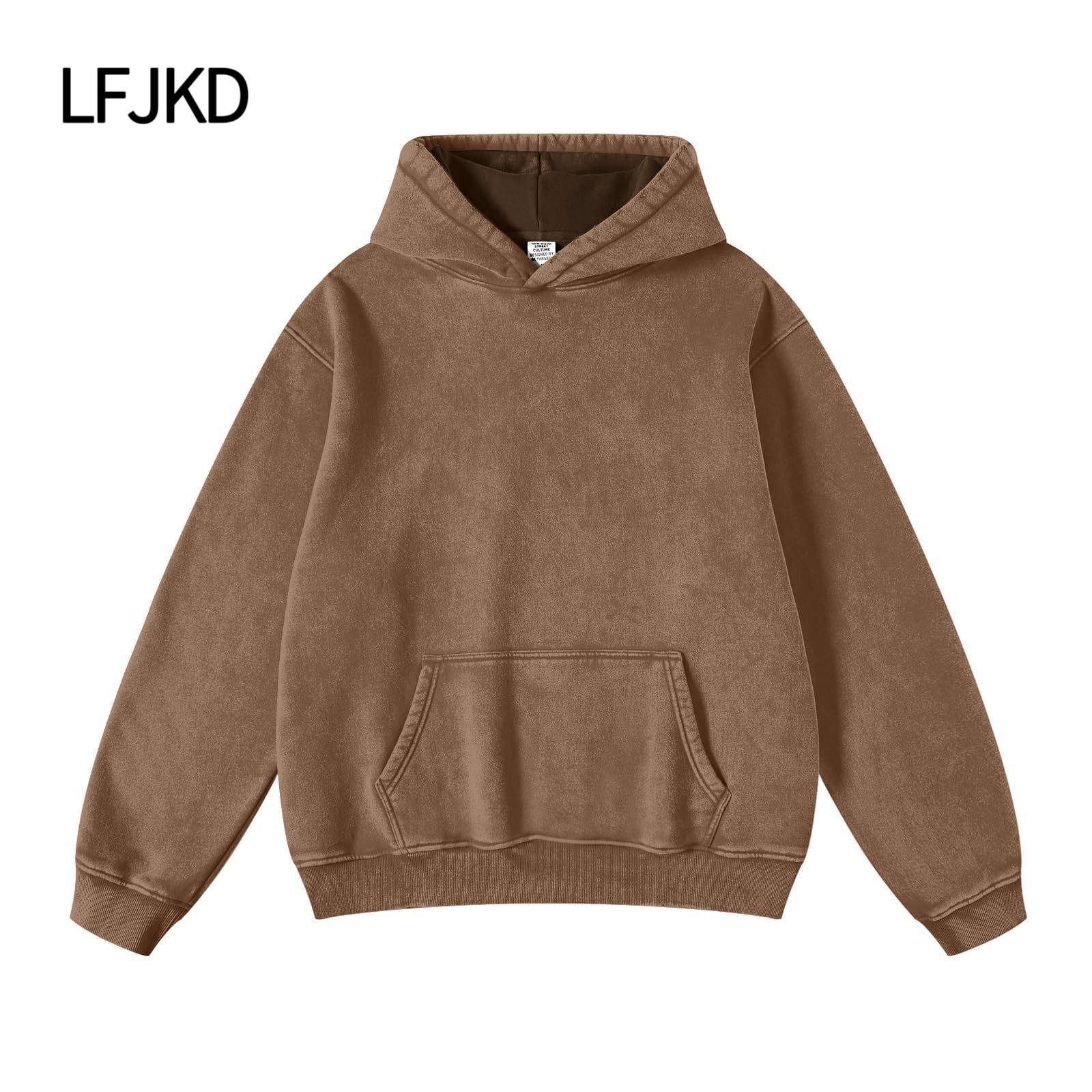 K2307 Premium Fleece-Lined Long Sleeve T-Shirt, 300g Heavyweight Fabric for Unmatched Comfort