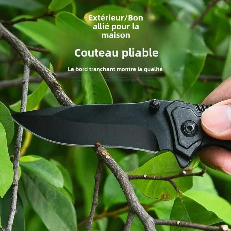 Multifunctional Outdoor Camping Knife Portable Folding Knife Sharp Selfdefense Tactical Knife Suitable for Outdoor Camping H251015