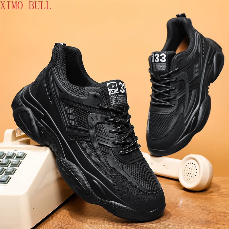 6CM Man Hidden Elevator Shoes Breathable Mesh Sneakers AntiSlip Thick Sole Comfortable Casual Athletic Sports for Men NonSlip 251014