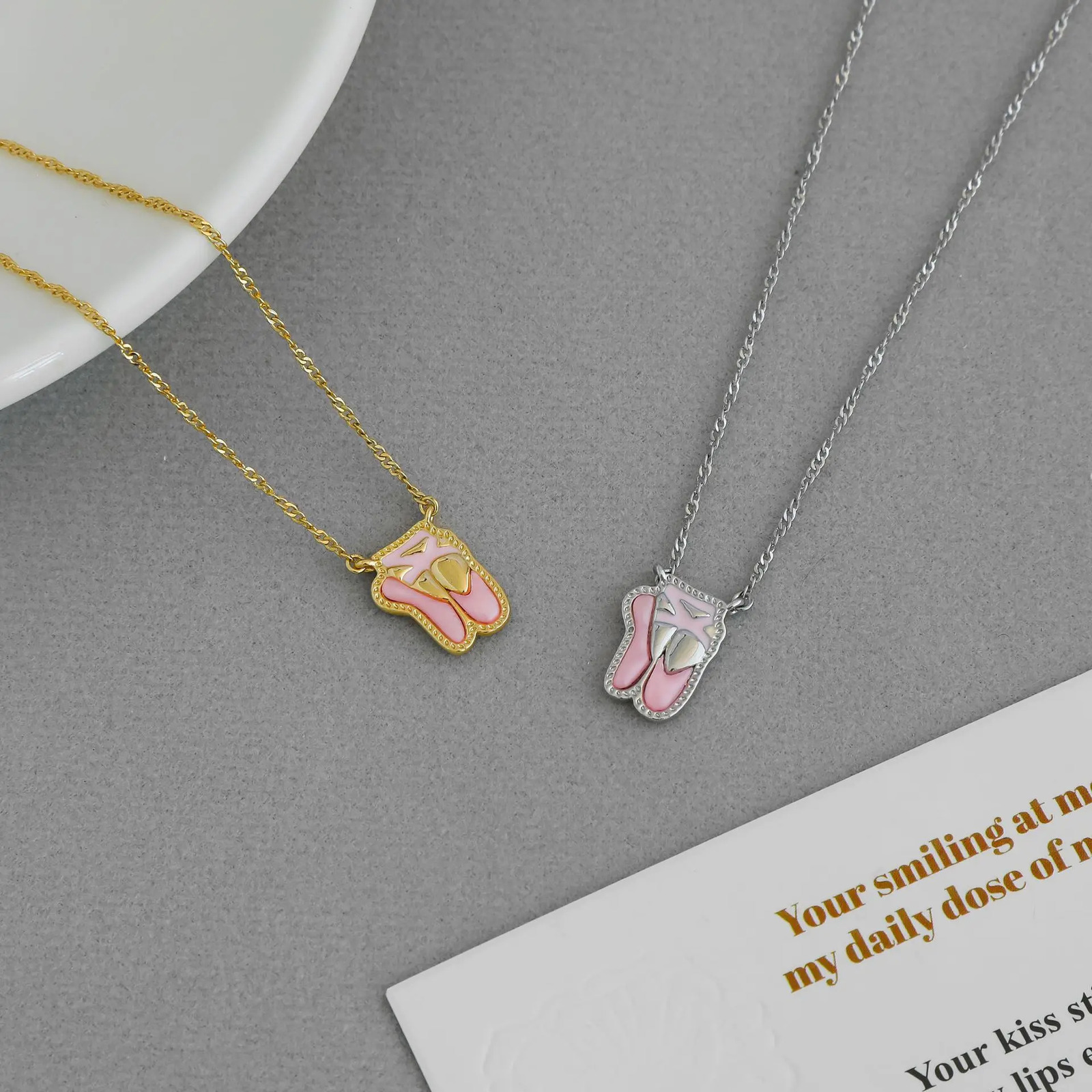 VKVVA Fashion Jewelry KS Series Ballet Shoes Pendant Necklace for Women Birthday Gifts 251010