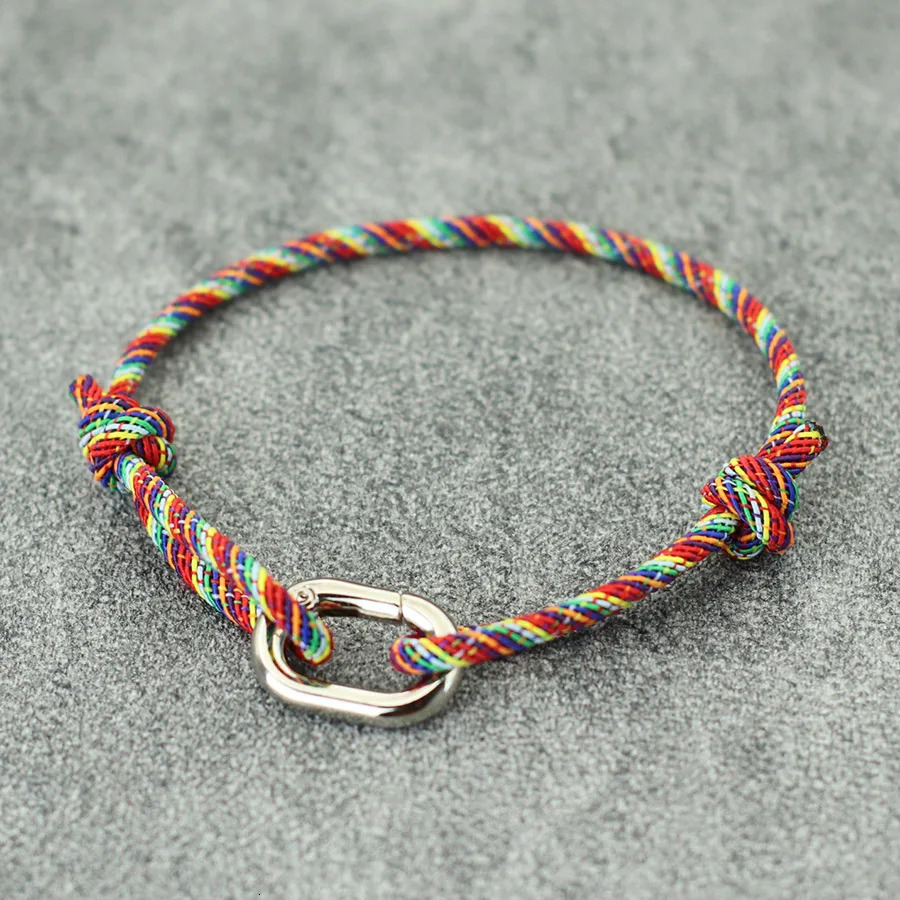 Minimalist Milan Rope Bracelet Men Women Silding Adjustable Silver Color Detachable Buckle Luck Red Thread Couple Leisure Joias 251015