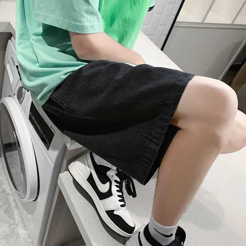 2025 New Summer Shorts Jeans Men Denim Pants Stretch Dark Blue Fashion Design Mens Jeans Slim Straight Male Short Jeans HombreT251015