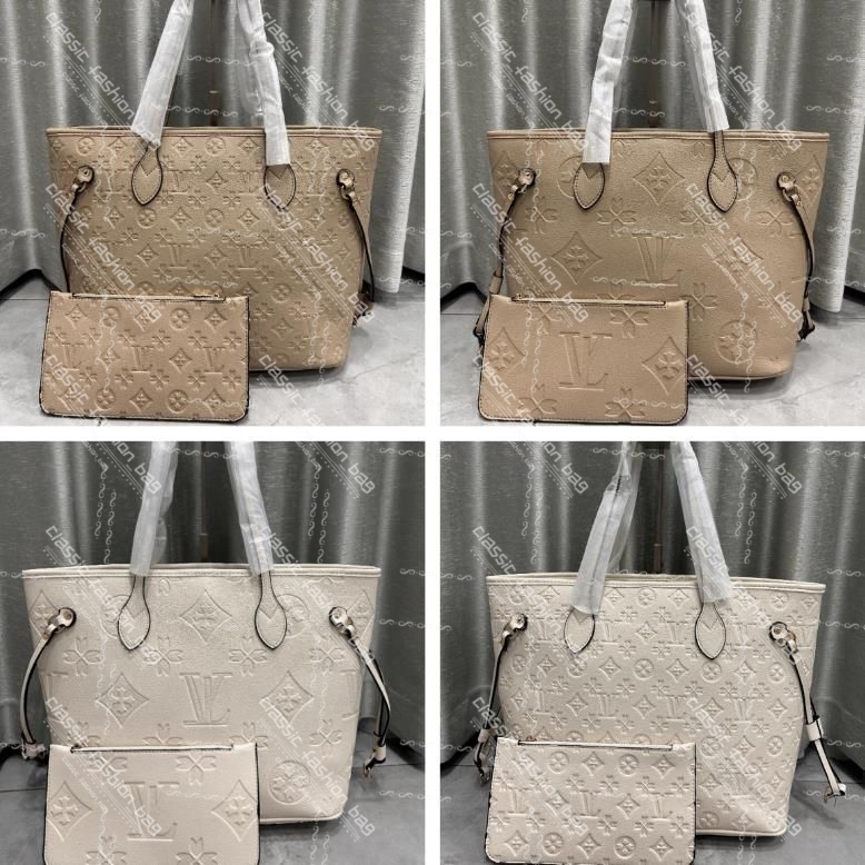 2pcs High qualitys Women bags Luxurys Handbags Ladies Designer Composite Bags Lady Clutch Bag Shoulder Tote Female Purse Wallet Handbag MM size 10A