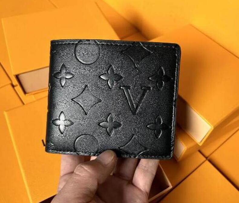 Paris Plaid Style Mens billfold Women Purse High-end Luxury Water ripple flowers Wallets Coin Purse 2026