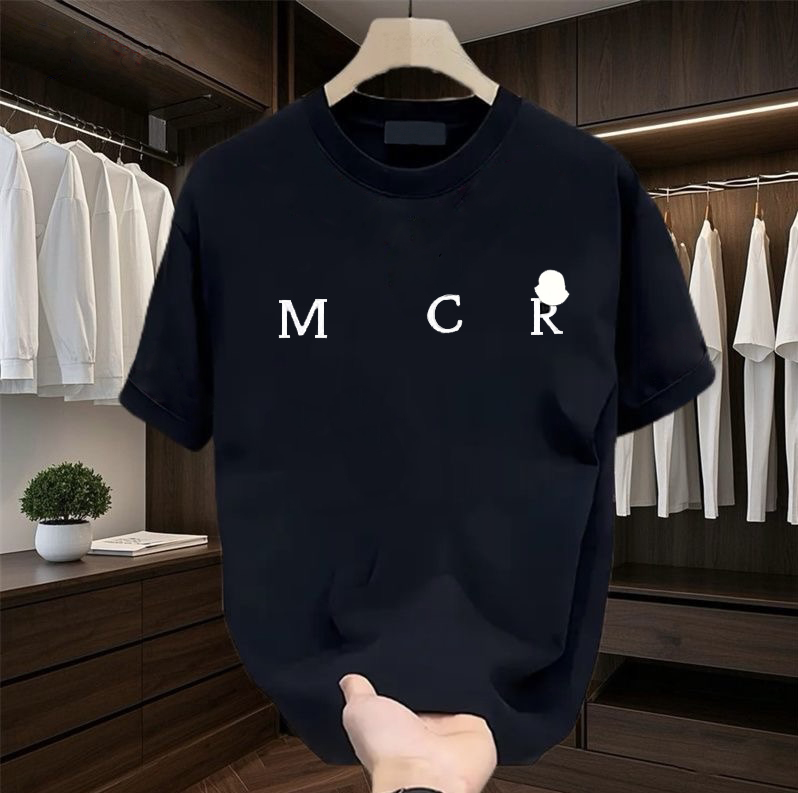 Summer brand new high-quality clothing, 100% pure cotton fashionable casual T-shirt for men and women, printed letter short-sleeved round-neck fashionable T-shirt