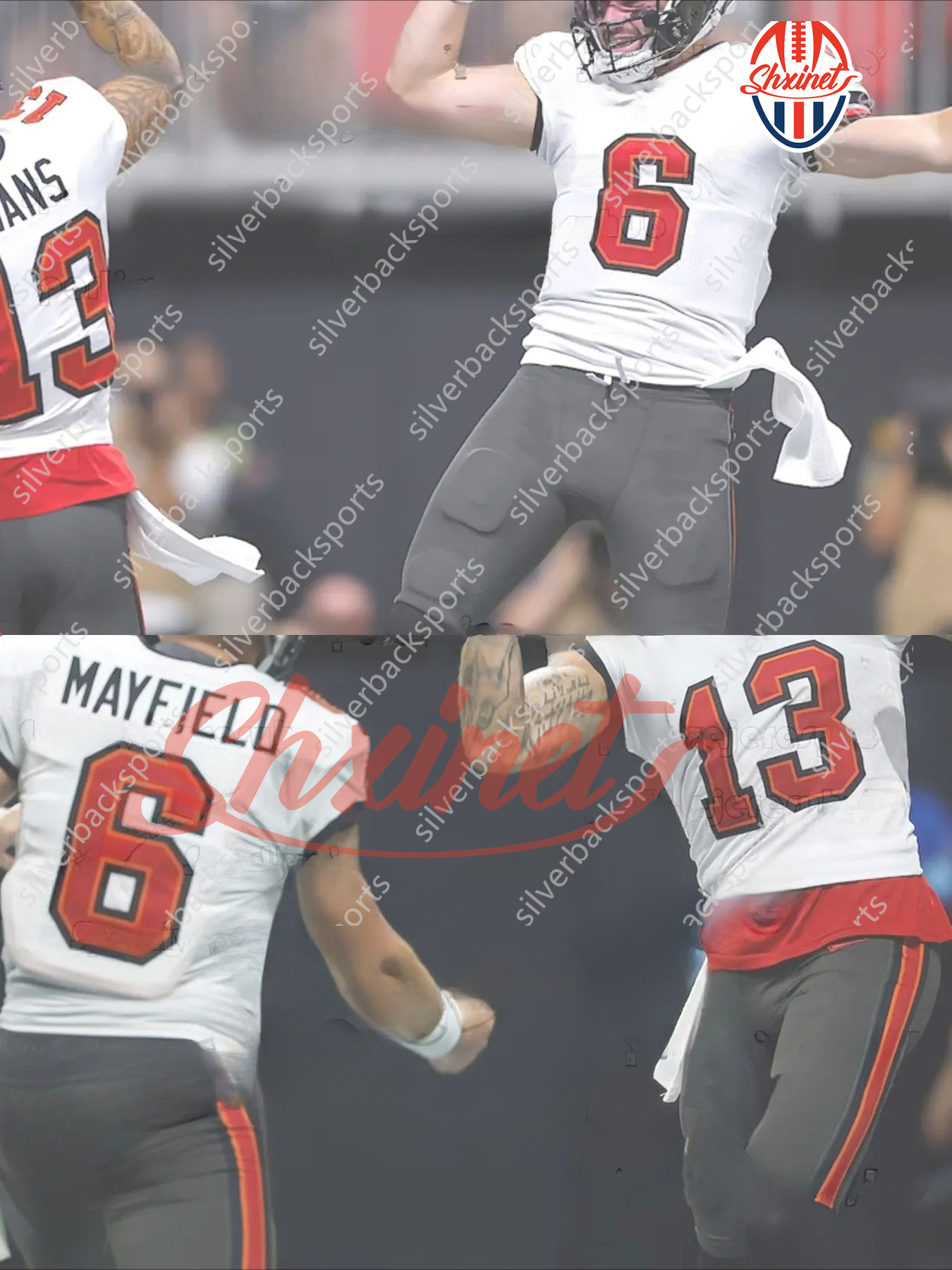 6 Baker Mayfield 2025 Football Jerseys 13 Mike Evans 12 Brady 7 Bucky Irving David Reddick Chris Godwin Jr. 2 Emeka Egbuka Vita Vea McLellan Alstott C