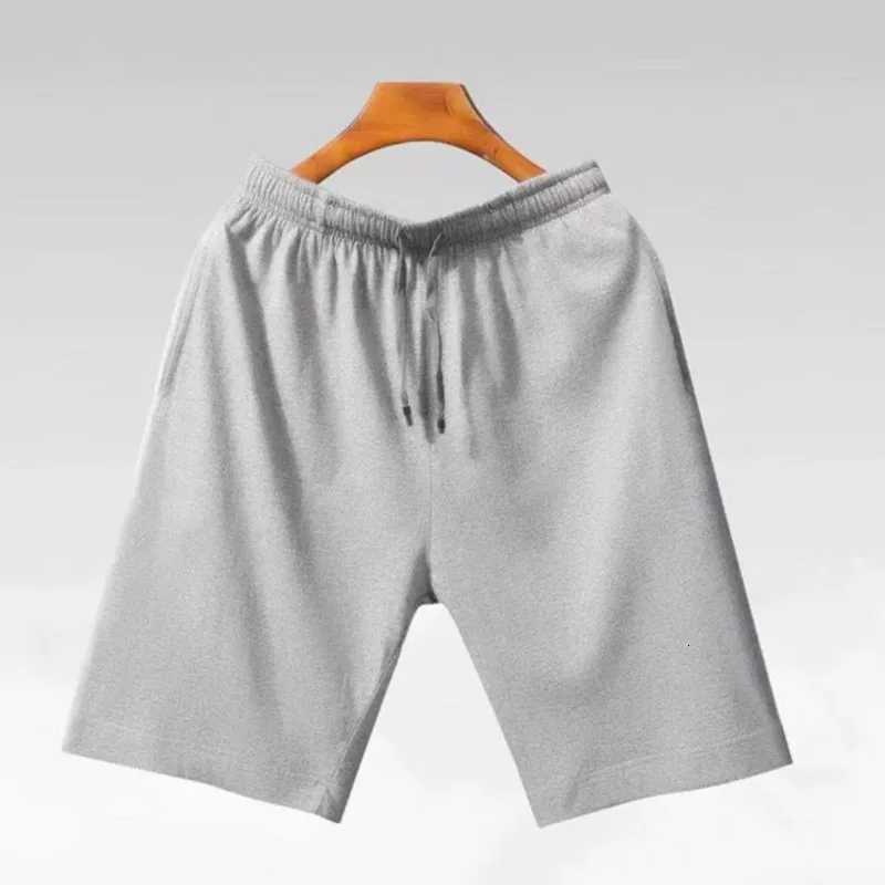 Summer Mens Shorts New Casual Loose Cotton Shorts Solid Color Comfortable and BreathableT251015