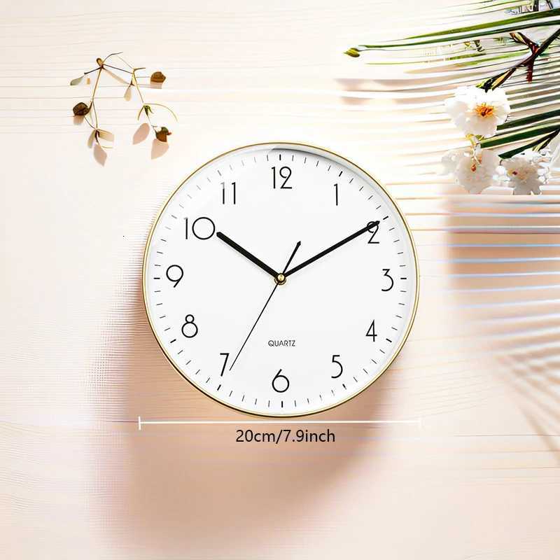 Wall Clock 8 Inch Silent NonTicking Wall Clocks Battery Operated Decorative for Home Kitchen Office Bedroom Bathroom Niditon C251015
