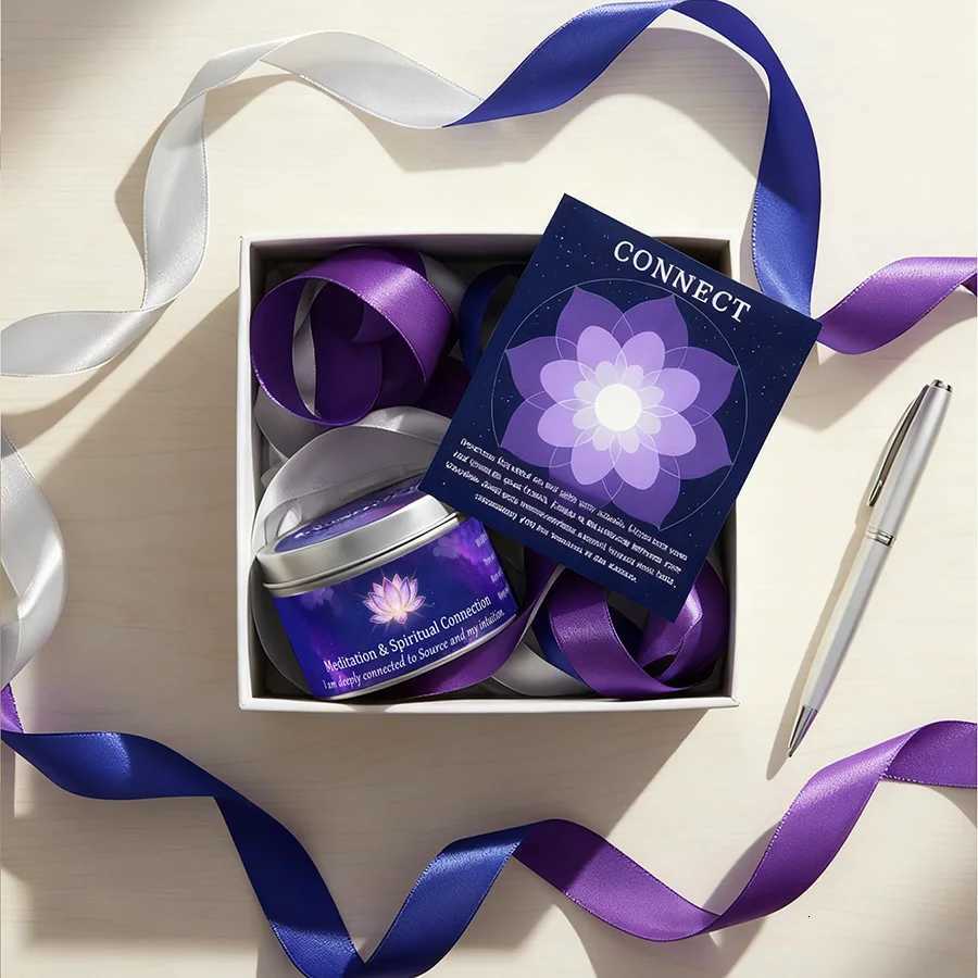 3oz Divine Guidance Scented Candle with Crystalsfor Gifting to Female Friends Perfect for Christmas Halloween Home Use C251015