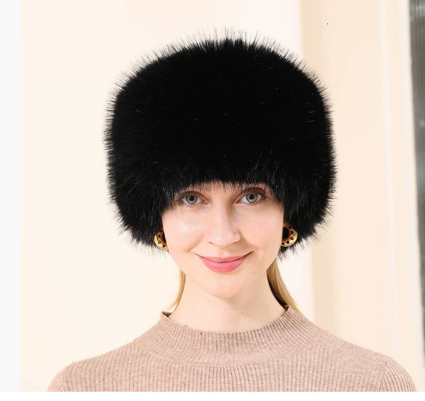 Wide Brim Hats Bucket Winter Fluffy Faux Fur Hat Y2K Thick Warm Plush Fashion Cold Proof Fisherman Cap Outdoor Ear Protection 231121