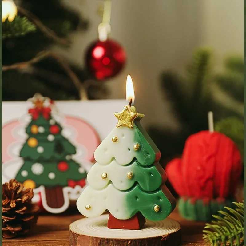 Christmas Scented Candle Xmas Decorative Aromatherapy Candles Guest Gift Set Idea for Friends Relaxation Present C251015
