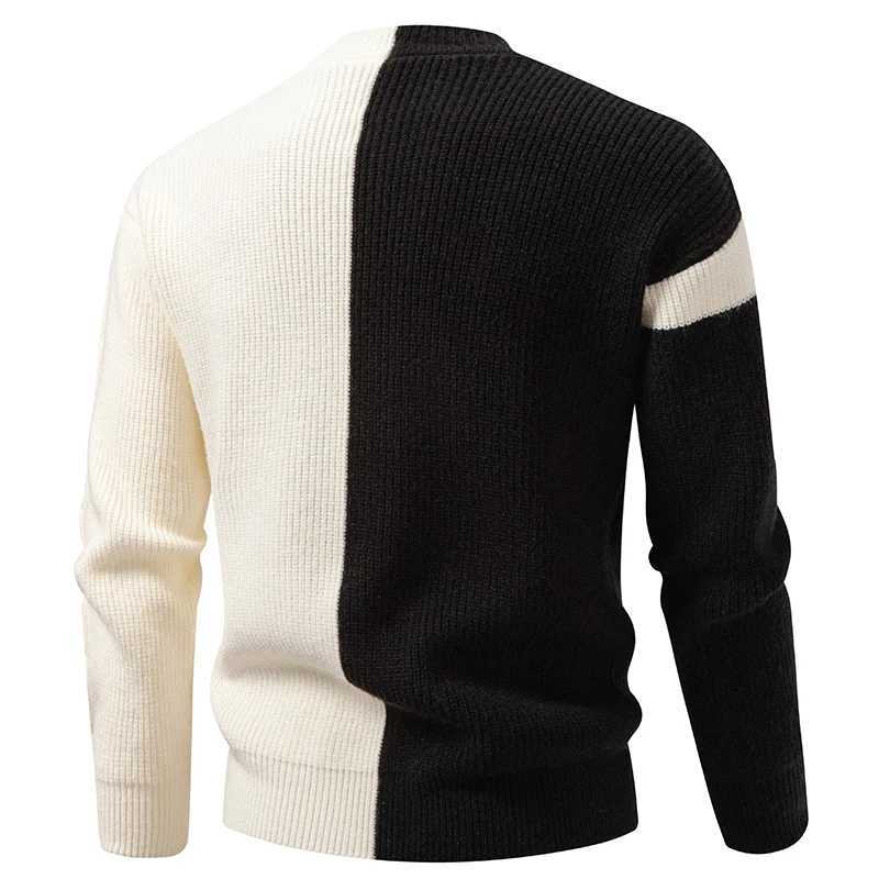 Autumn Winter Mens Patchwork Cardigans Fashion Knitted Sweater ONeck Warm Single Breasted Knit Sweatercoat Men Casual Cardigan J251015