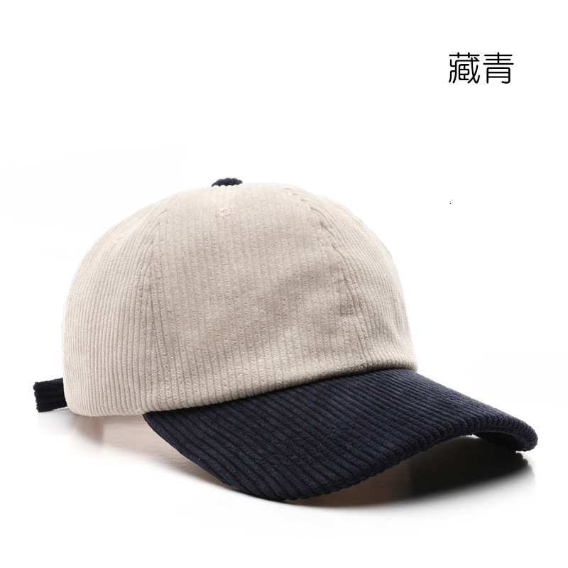 KUNEMS DIY Custom Baseball Cap for Men and Women Autumn and Winter Corduroy Patchwork Print Embroidery Hat Wholesale Unisex 250228