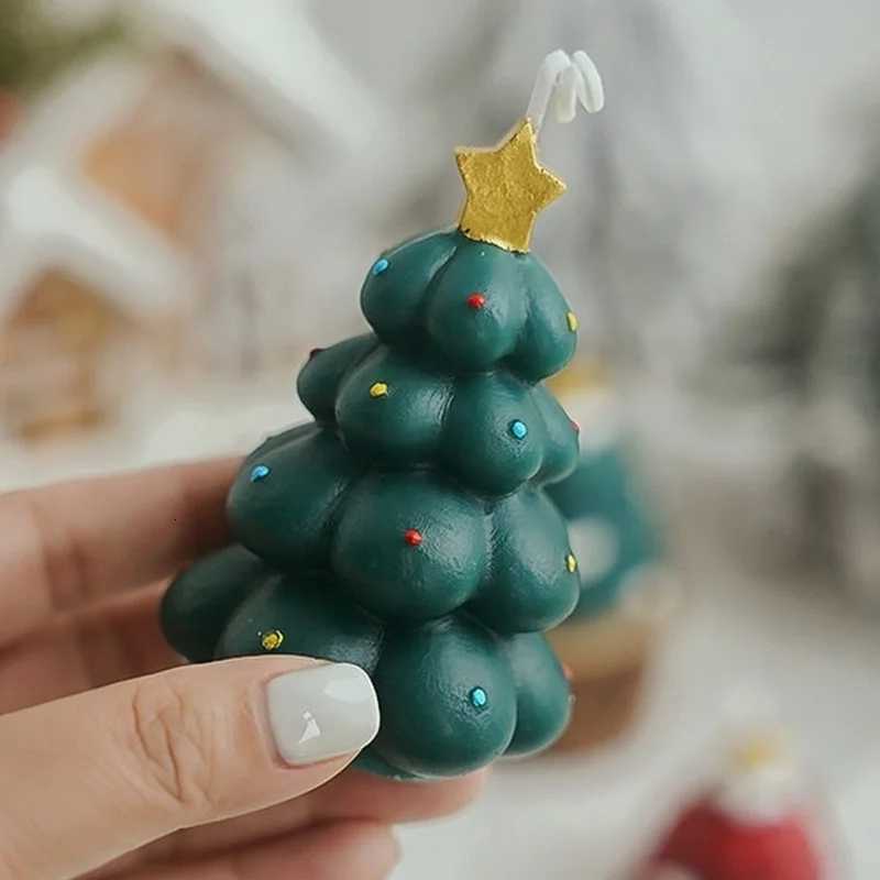 Cute Christmas Tree Scented Candles Handmade Fragrance Creative Ornaments Aromatherapy Xmas Gifts Birthday Gift Home Decor C251015