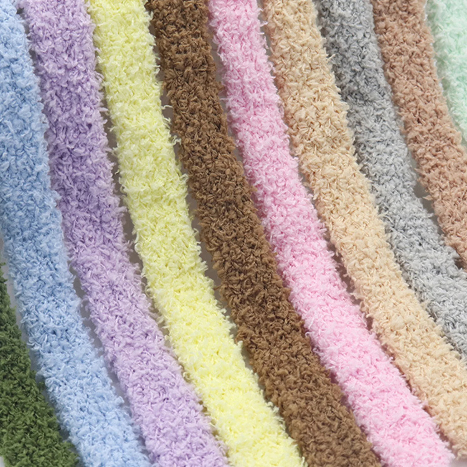 12 Bright Colors Flat Type Plush Laces 15cm Wide Delicate Fluffy Towel Shoelaces Sneaker Women Outdoor Casual Sport Shoelaces 251013