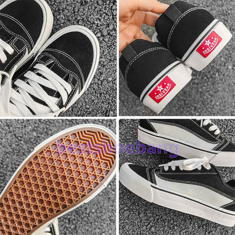 Designer Sneakers Breathing Cotton Canvas Low Top Trainers Stylish Fuchsia Light Gray Black Red Unisex Casual Daily Wear Skater Shoes Size 35-44