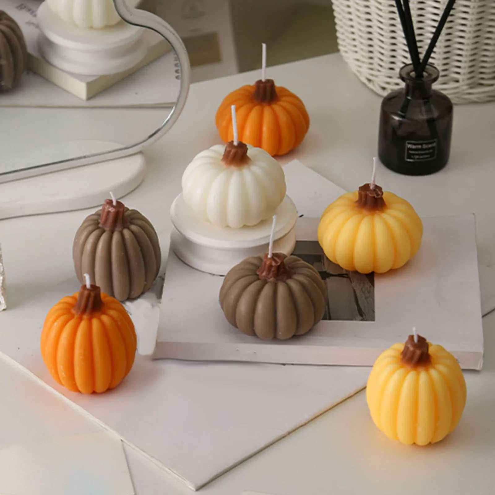 New Halloween Aromatherapy Candle Creative Pumpkin Shape Home Desktop Decoration Ornaments Holiday Birthday Gift Souvenir C251015