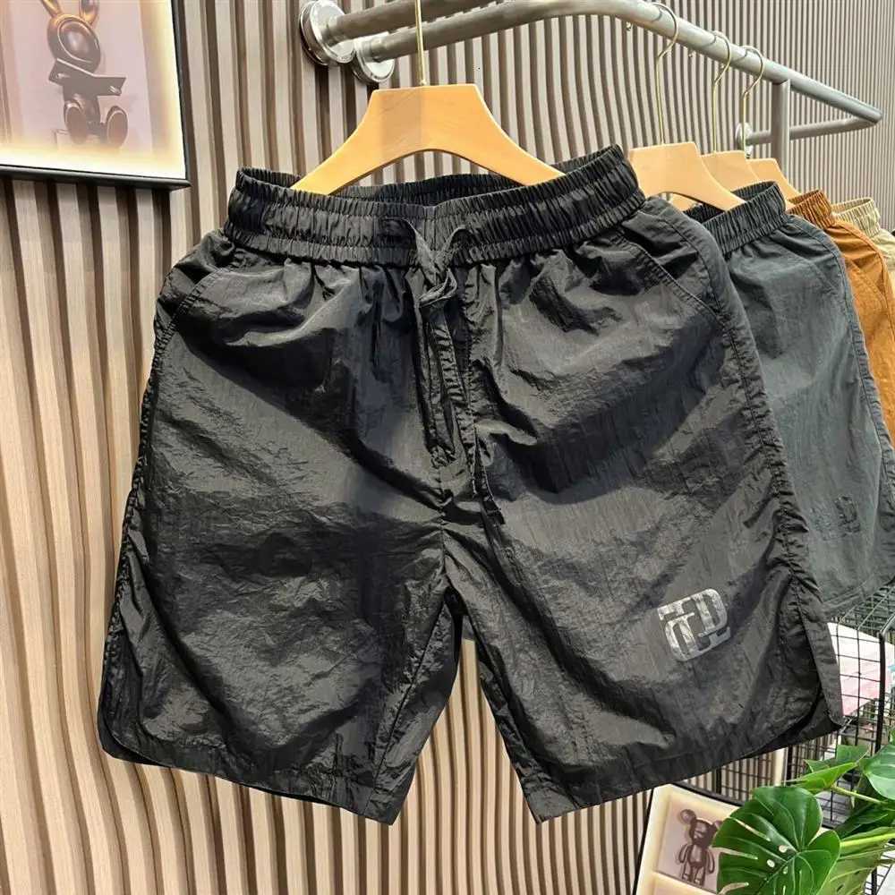 Summer Thin Ice Silk Qui Dry Casual orts Breathable Beach Pants Loose Sports Outdoor FiveQuarter Large orts for MenT251015