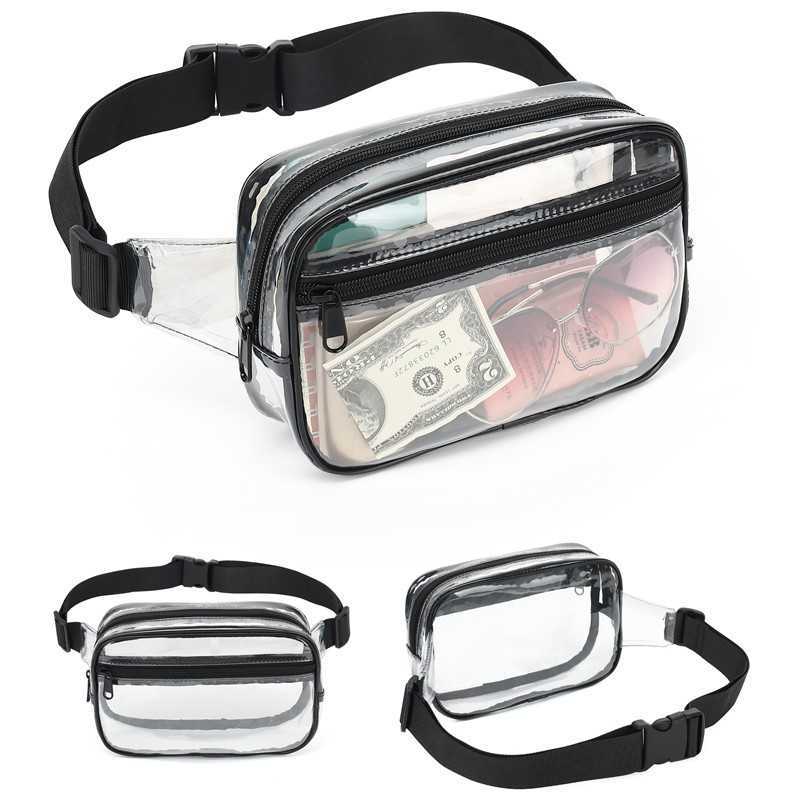 Pvc Material Transparent Waist Bag Trendy Chest Bag Waterproof Crossbody Bag Outdoor Sports Phone Bag Casual Shoulder Bag H251015