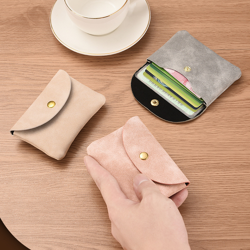 Coin Purse for Women Card Holder Soft Leather Small Bag Coin Bag for Men Mini Wallet Key Bag Earphone Storage Bag 250918