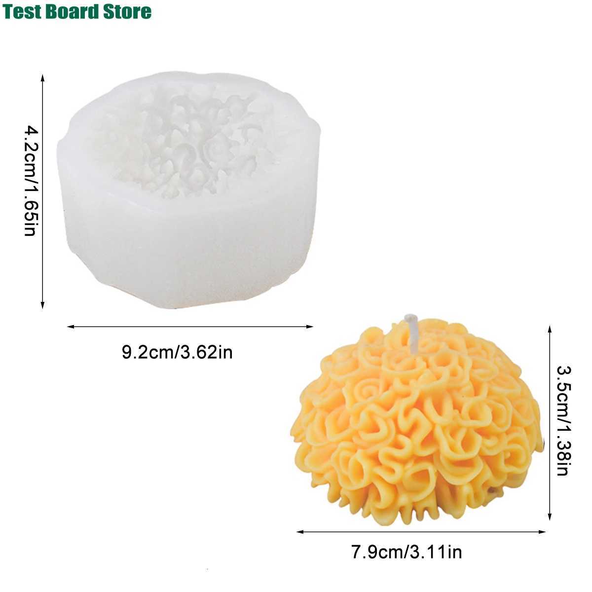DIY Marigold Silicone Mold Chrysanthemum Aromatherapy Candle Mold Desktop Decoration C251015