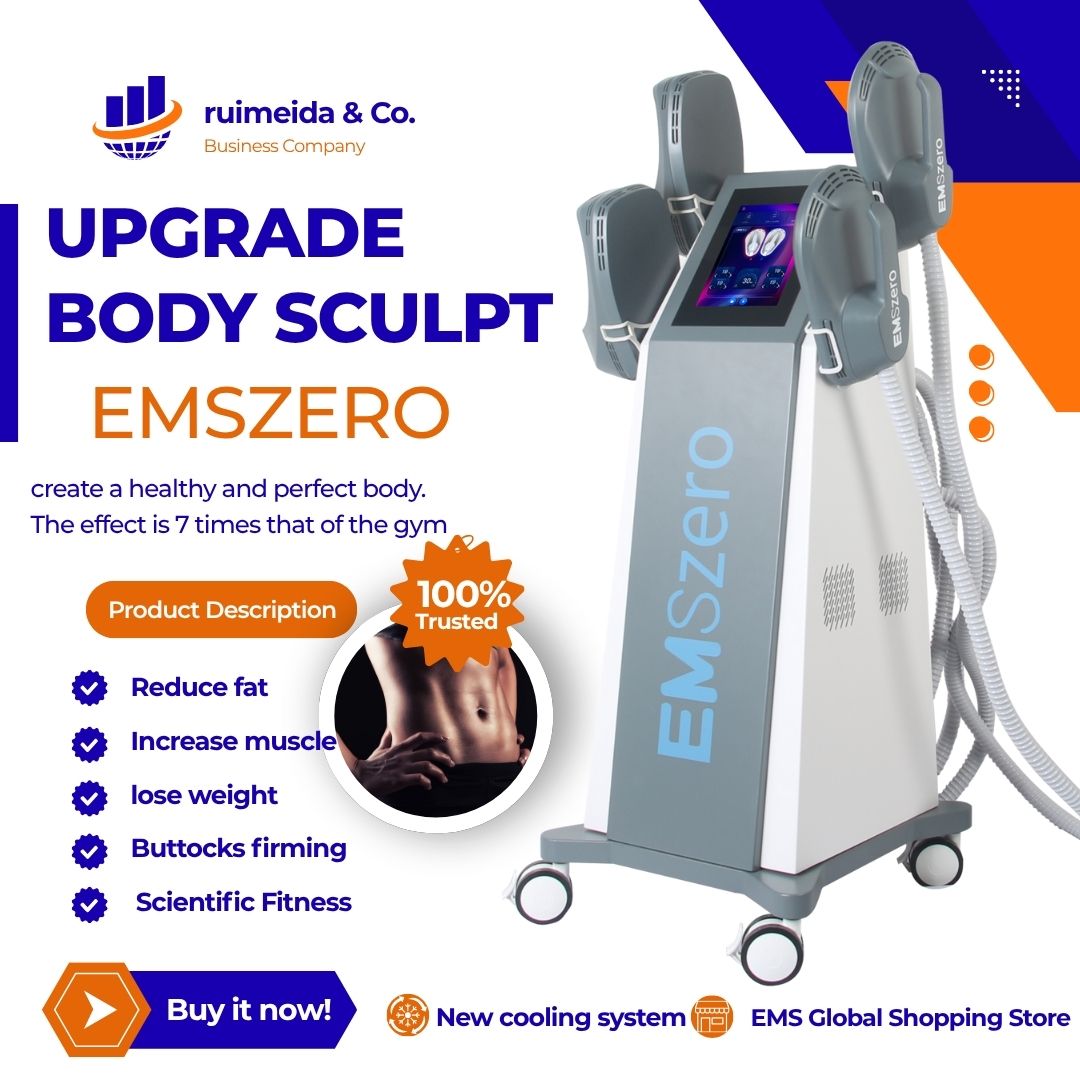 Professional EMS Body Sculpting Machine EMSZERO HI-emt 6500W 200HZ 15Tesla Tighten Skin Fat Reduction Improve Body Shape Spa Beauty Equipment