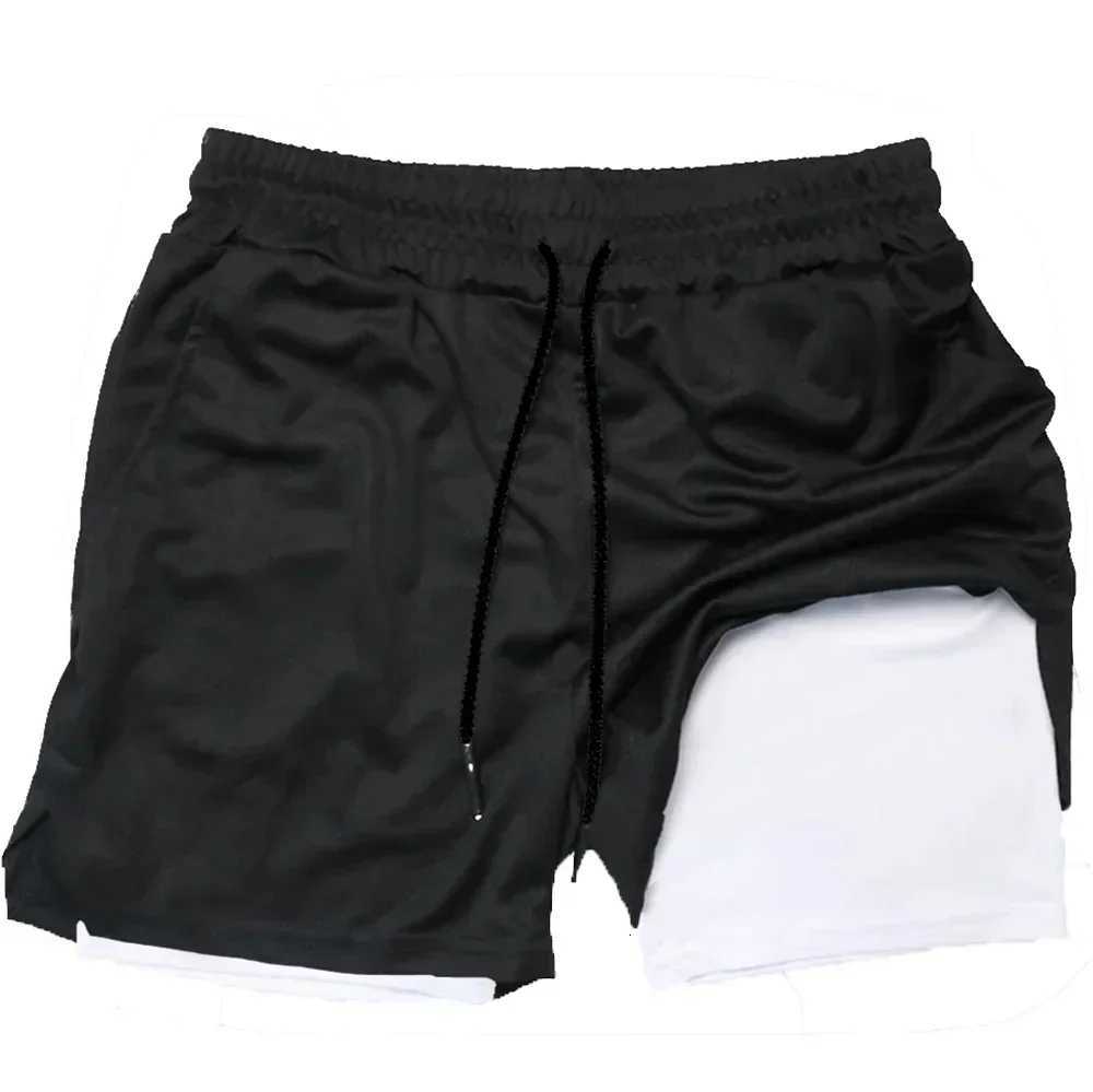 Summer Sports Versatile Double Layer Mens Shorts Everyday Casual Quickdrying Sports Shorts MenT251015