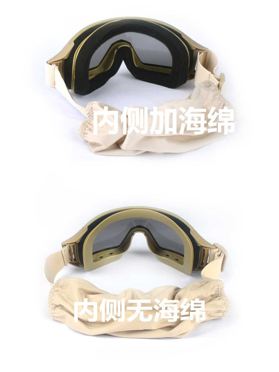 Tactical Windproof Glasses Desert Locust Sports Outdoor Tactical Glasses Special Forces Realistic Goggles H251015