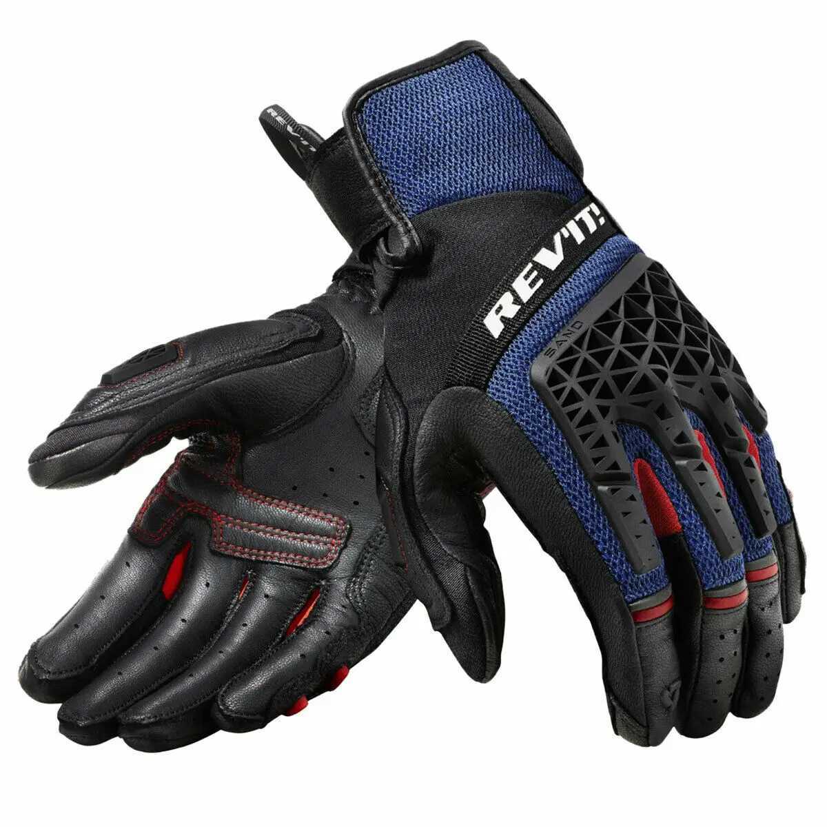 New Revit Sand 4 Summer Mens Motorcycle Mesh Riding Textile Gloves Genuine Leather Motorbike Racing Glove All Sizes MXXL C251015