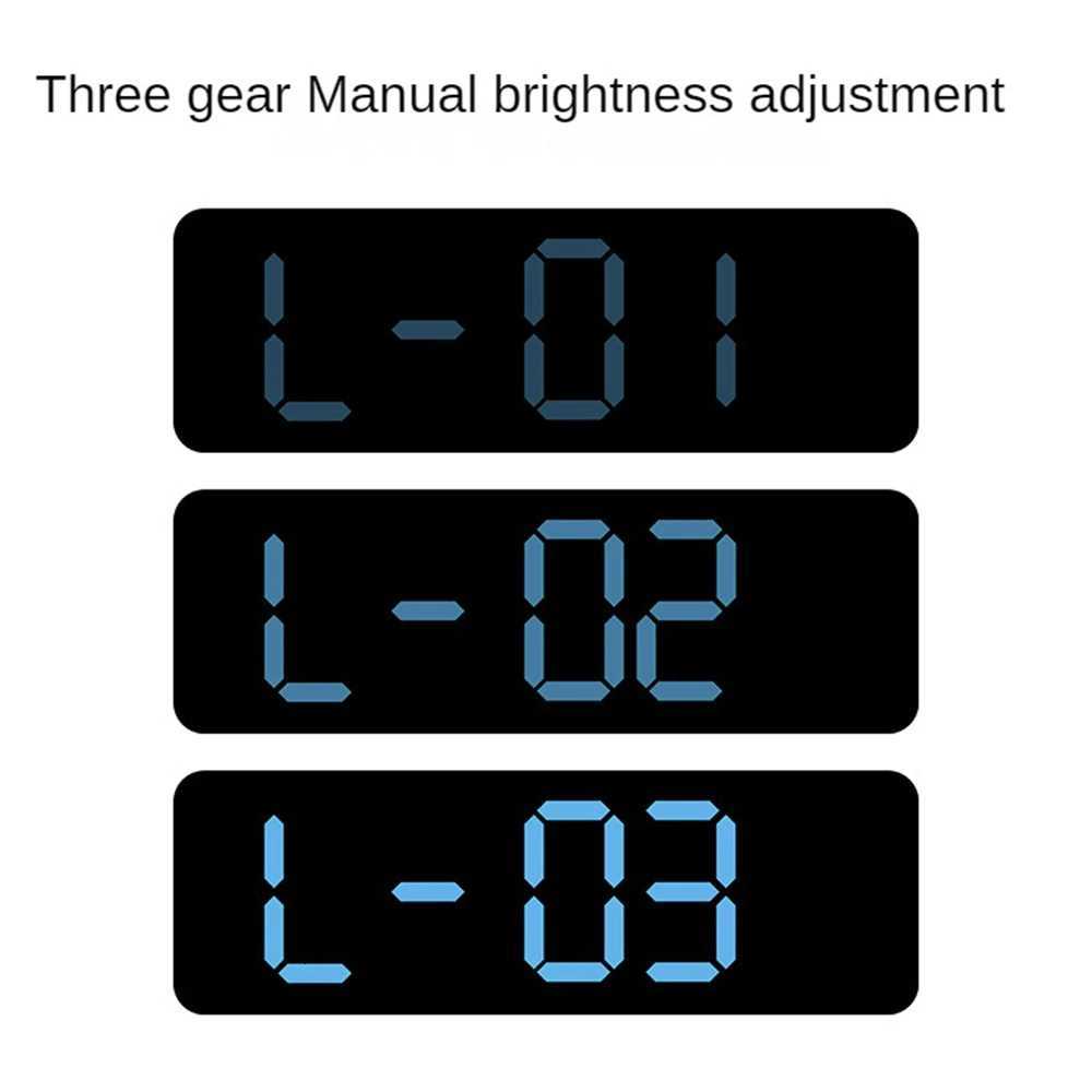 Large Digital Wall Clock Temperature and Humidity Week Display Brightness Adjustable Electronic LED Table Alarm Clock 1224H C251015