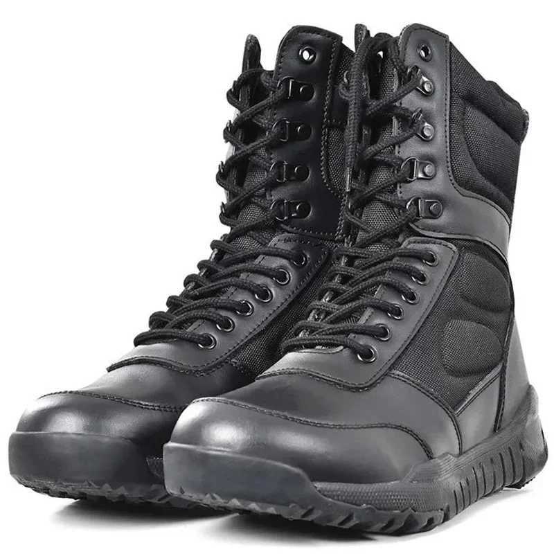 New ather Tactical Boots Shoes For Men Desert Combat Outdoor Hiking Boots Ank Shoes Men Tactical Boots Y251015