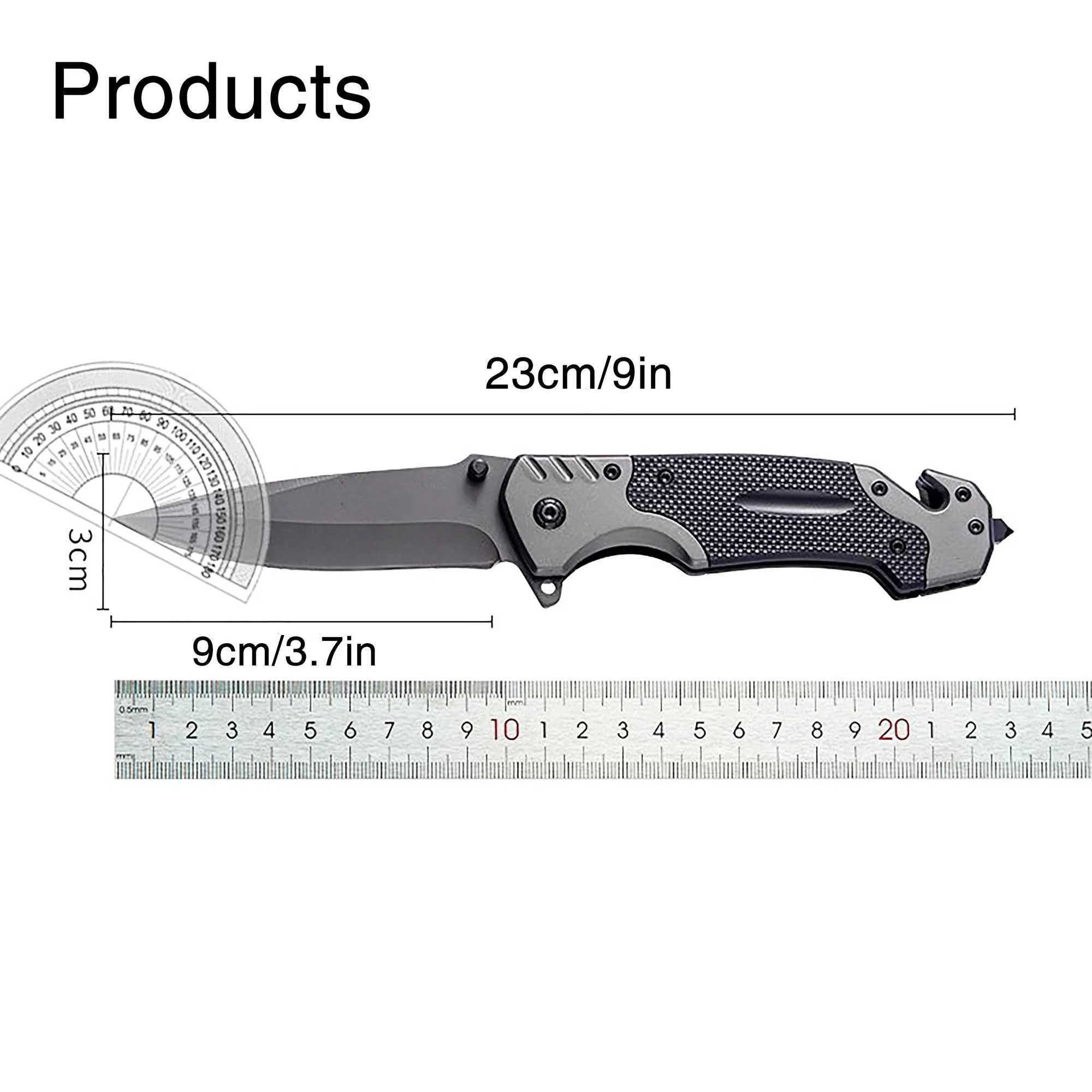Outdoor Damascus Tactical Survival Folding Knife Camp Stainless Steel Pocket Knife H251015