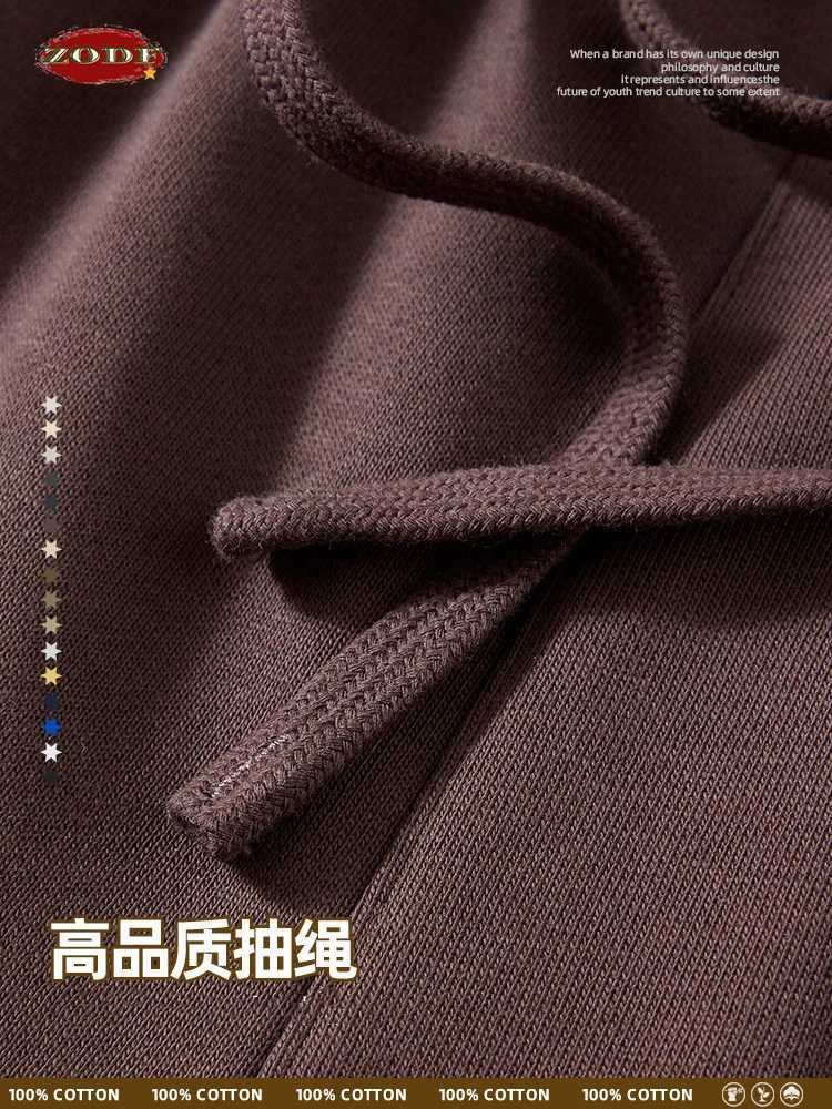 ZODF Solid 2024 Summer 400gsm Cotton Shorts For Men Women Unisex Loose Comfortable Short Pants Brand Bottoms HY0783T251015