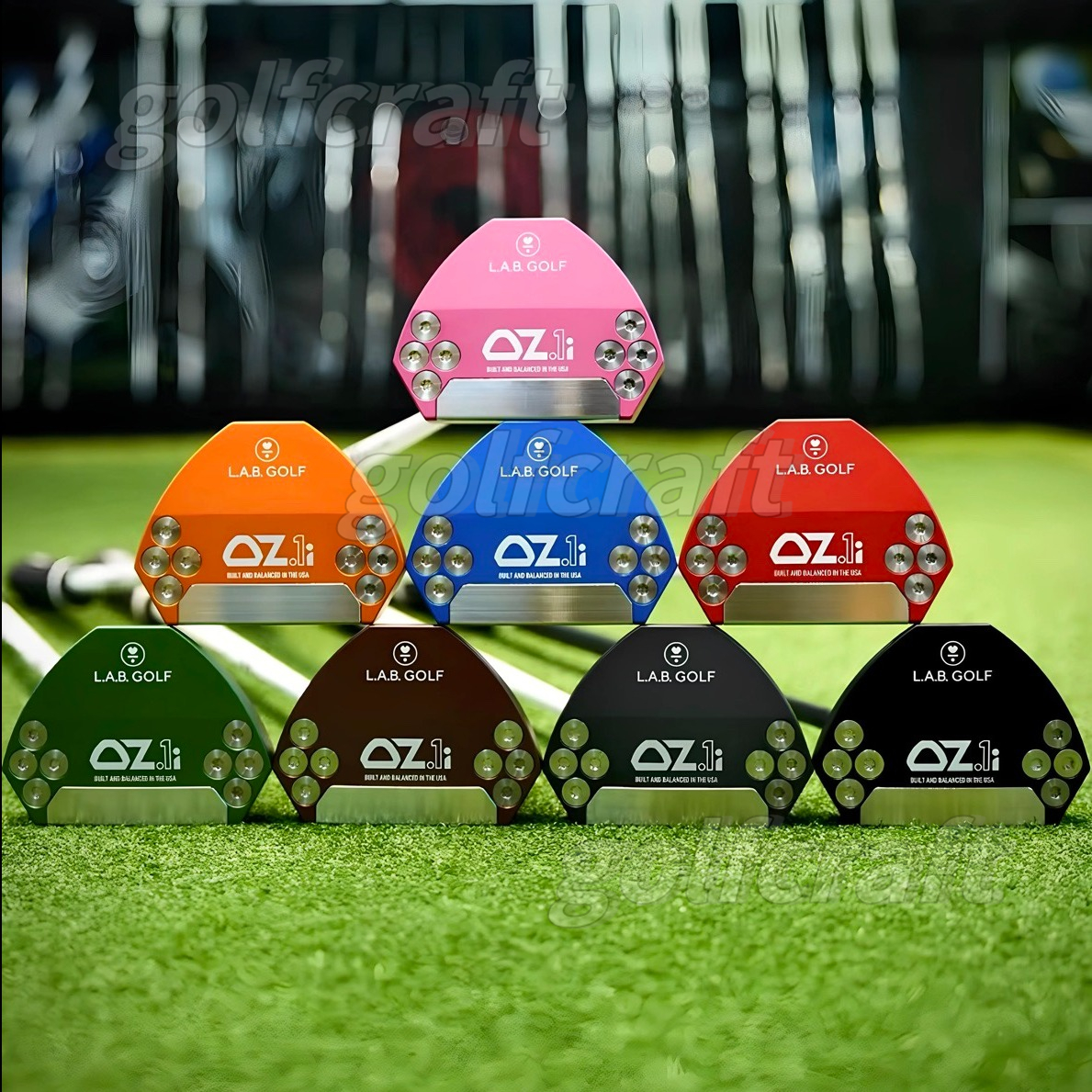 GOLF Clubs LAB OZ.1i Putter. golf putter automatic balancing club face return putter with Head Cover Customizable aiming lines, patterns, shafts and grips