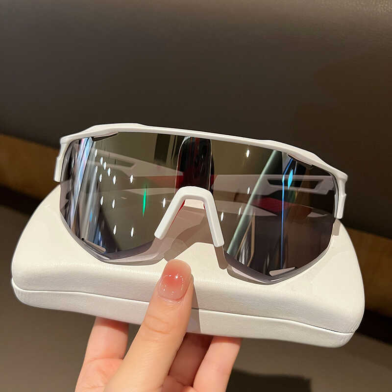 Outdoor Sports Cycling Mountaineering Sunglasses for Women Large Frame Sunshade Uv Protection Sunglasses for Men Colorful Goggles H251015