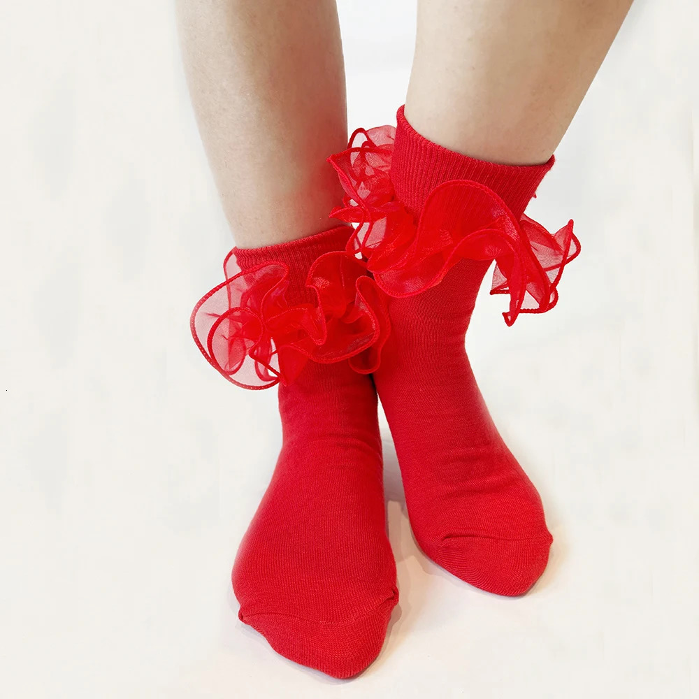 1 Pair Women Girls Spring Summer Lace Bow Socks Short Sock Soft Cotton Ruffle Fashion Socks 251015