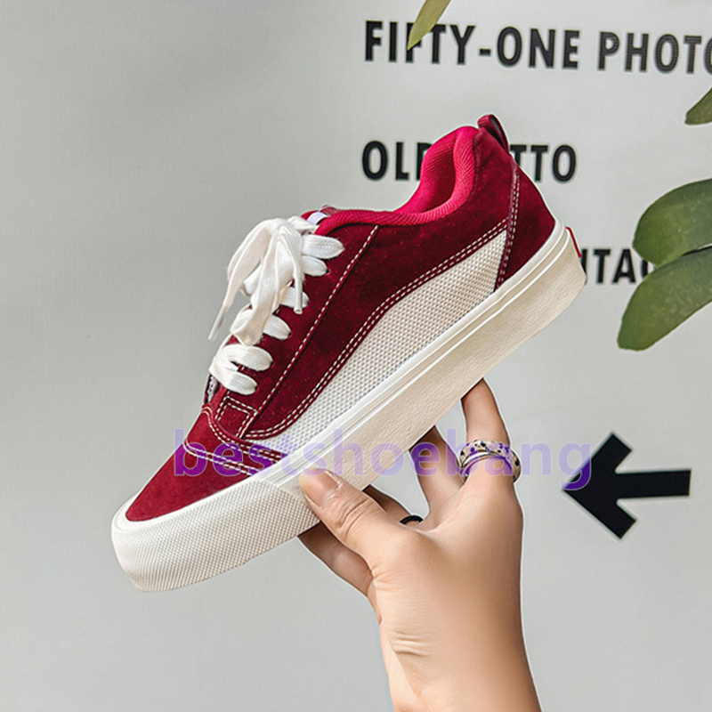 Designer Sneakers Breathing Cotton Canvas Low Top Trainers Stylish Fuchsia Light Gray Black Red Unisex Casual Daily Wear Skater Shoes Size 35-44