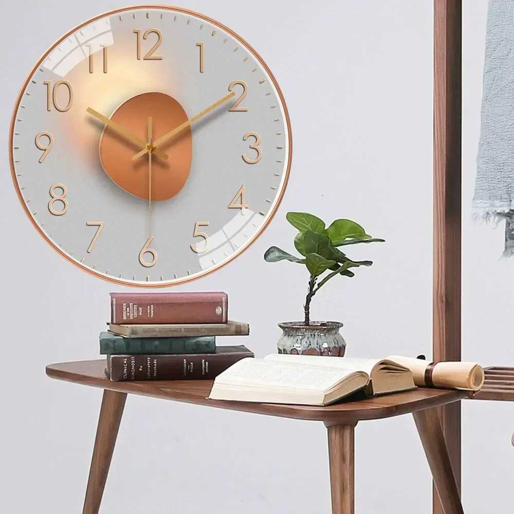 Originty Wall Clock Silent NonTicking Battery Operated Wallmounted Clock Living Room Bedroom Kitchen Office room C251015