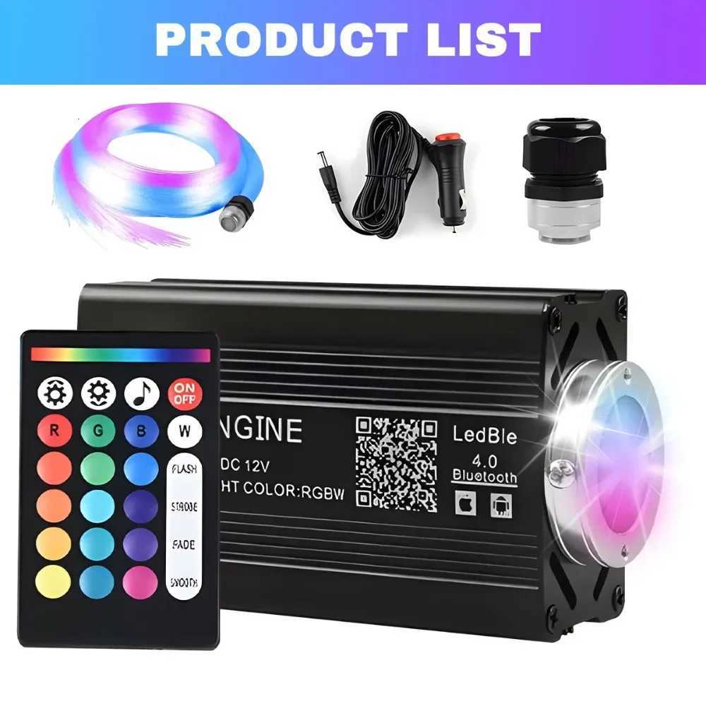 12W Home Car Roof Star Light 5001000Pcs Fiber Optic Headliner Kit Led Atmosphere Light with RGB Meteor Music APP Control X251015