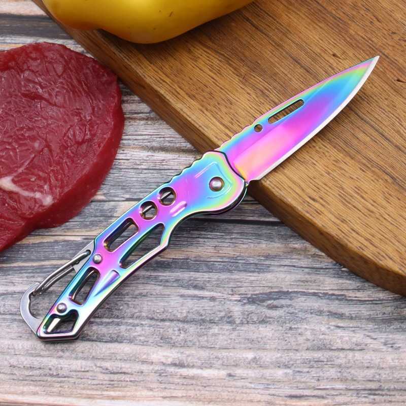 Outdoor Folding Knife Camping Knife Stainless Steel Folding Knife Portable Small Steel Knife Outdoor Survival Knife Pocket Knife H251015 IA7X