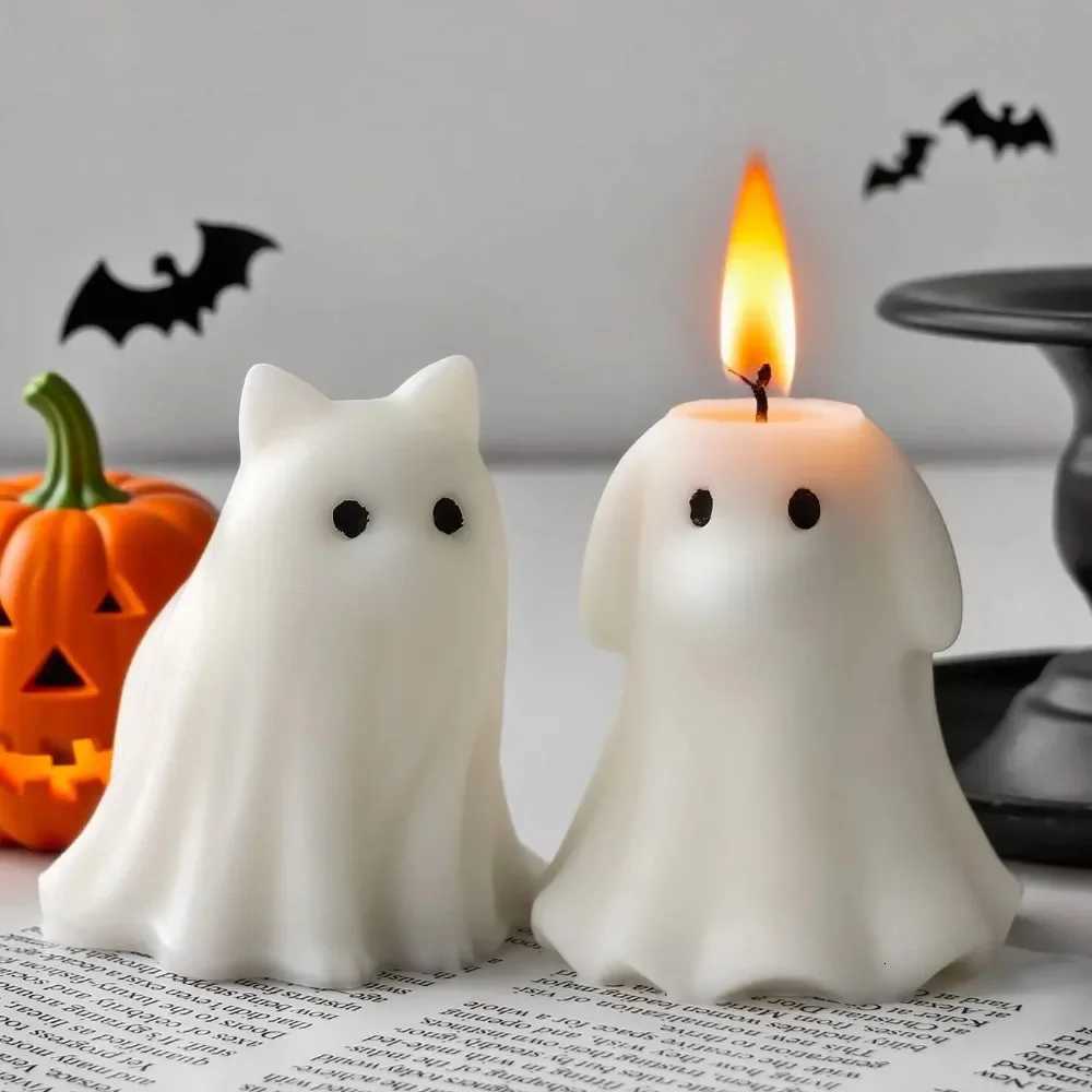 Silicone Mold DIY Spooky Cat Dog Decor Silicone Mould Pumpkin Craft Wax Resin Home Party Decoration Halloween Ghost Candle C251015