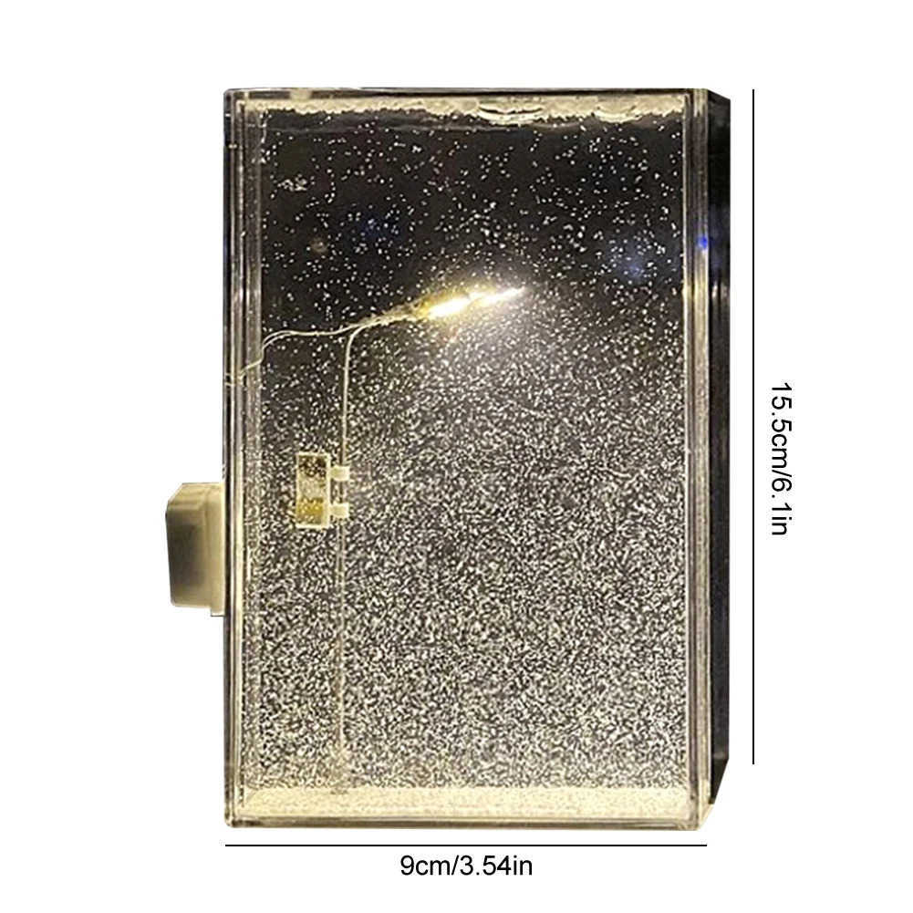 Snowy Lamp Snow Scenery Night Light Realistic Handmade Christmas Light Decorative DIY Snowflake Lamp Xmas Party Favors Z251014