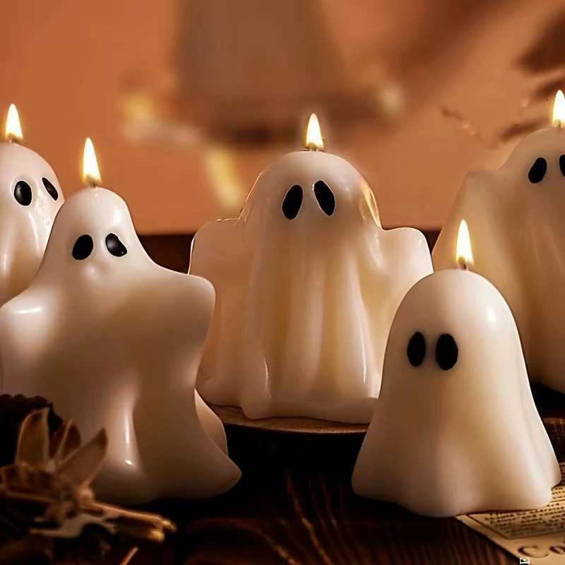 Halloween Ghost Candle Aroma Scented Horror Funny Candle Tea Home Decoration for Party Bar Atmosphere Accessories Halloween Gift C251015