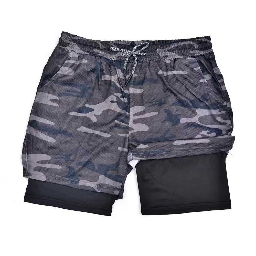Men Sport Shorts Sportswear Doubledeck Running Shorts 2 In 1 Beach Bottoms Summer Gym Fitness Training Jogging Short Pants MenT251015