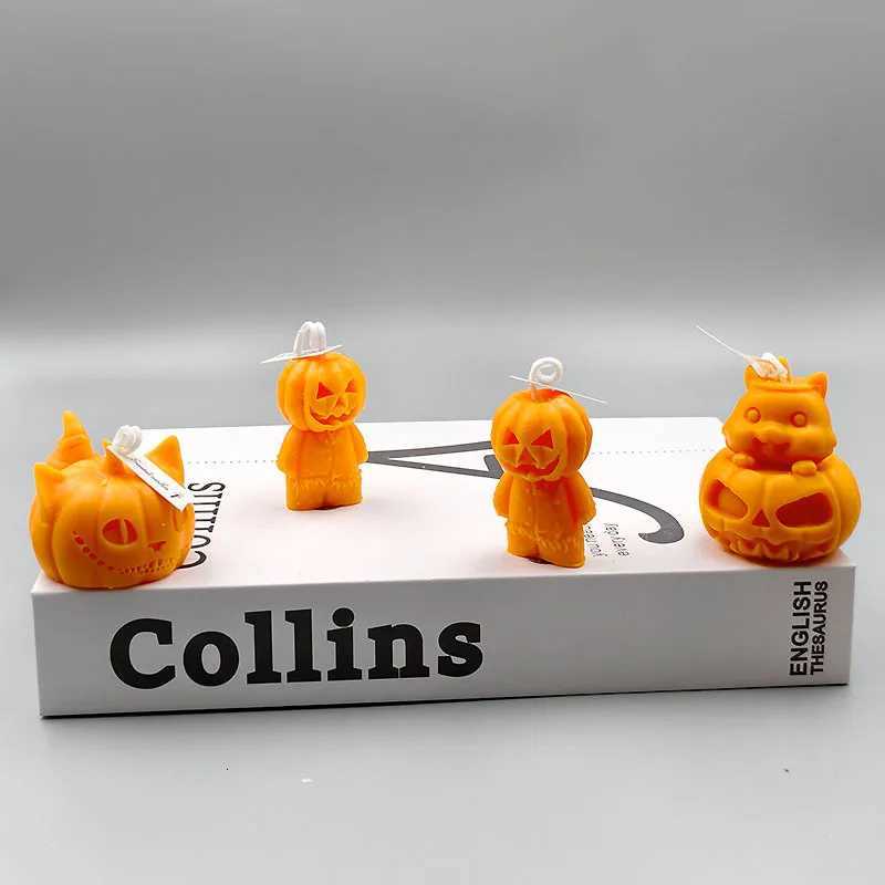 1pcs Halloween Pumpkin Skeleton Candle Manual Scented Candle For Weddings Festival Party Originty Gift Home Decor Accessory C251015