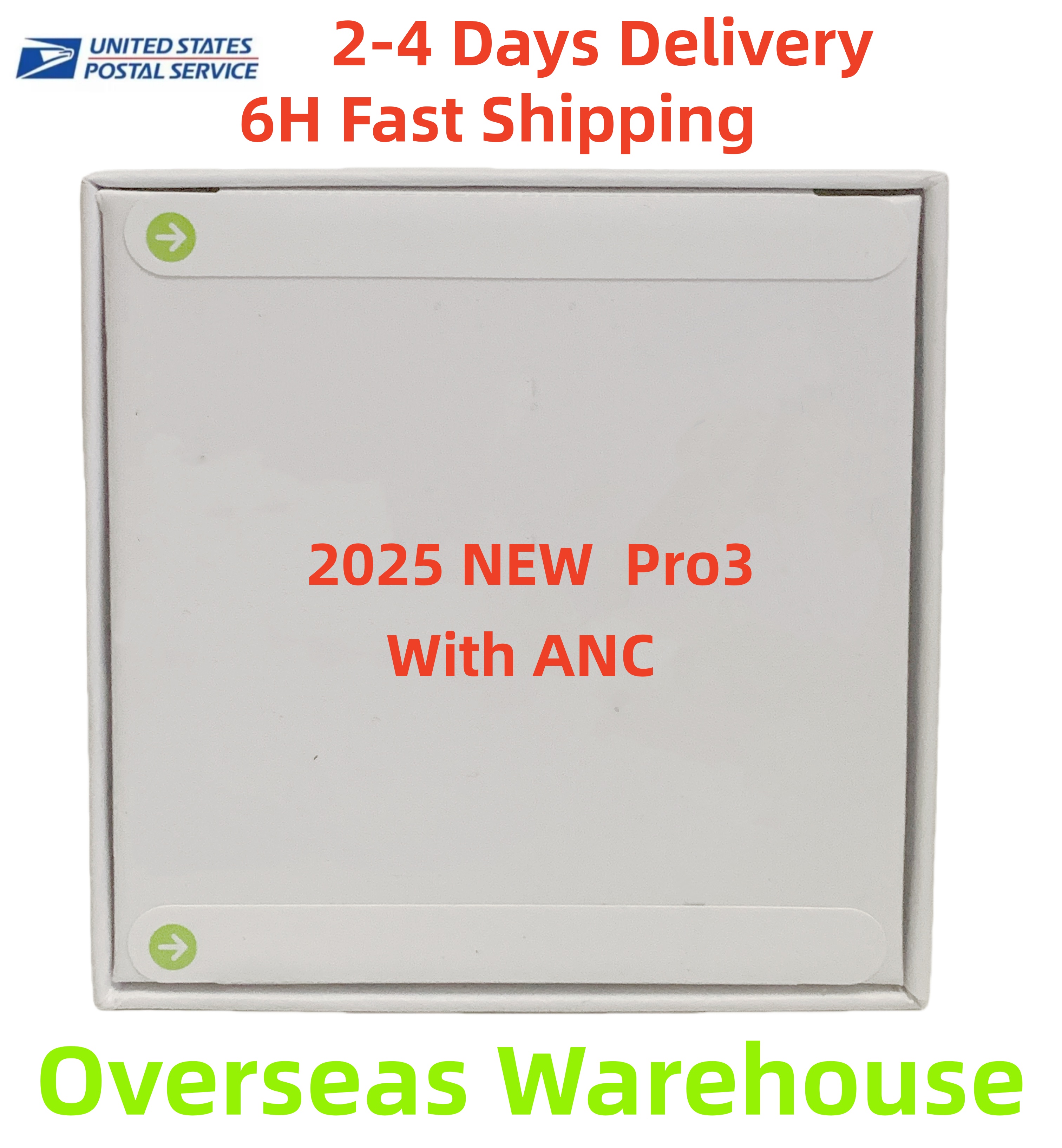 2025 New Pods Pro 3 ANC USB C tws earbuds Pods 4th Gen headphones TWS Wireless Bluetooth Earphones Pods Pro6 Earbuds Earphone Handfree Headset For Xiaomi iPhone Phone