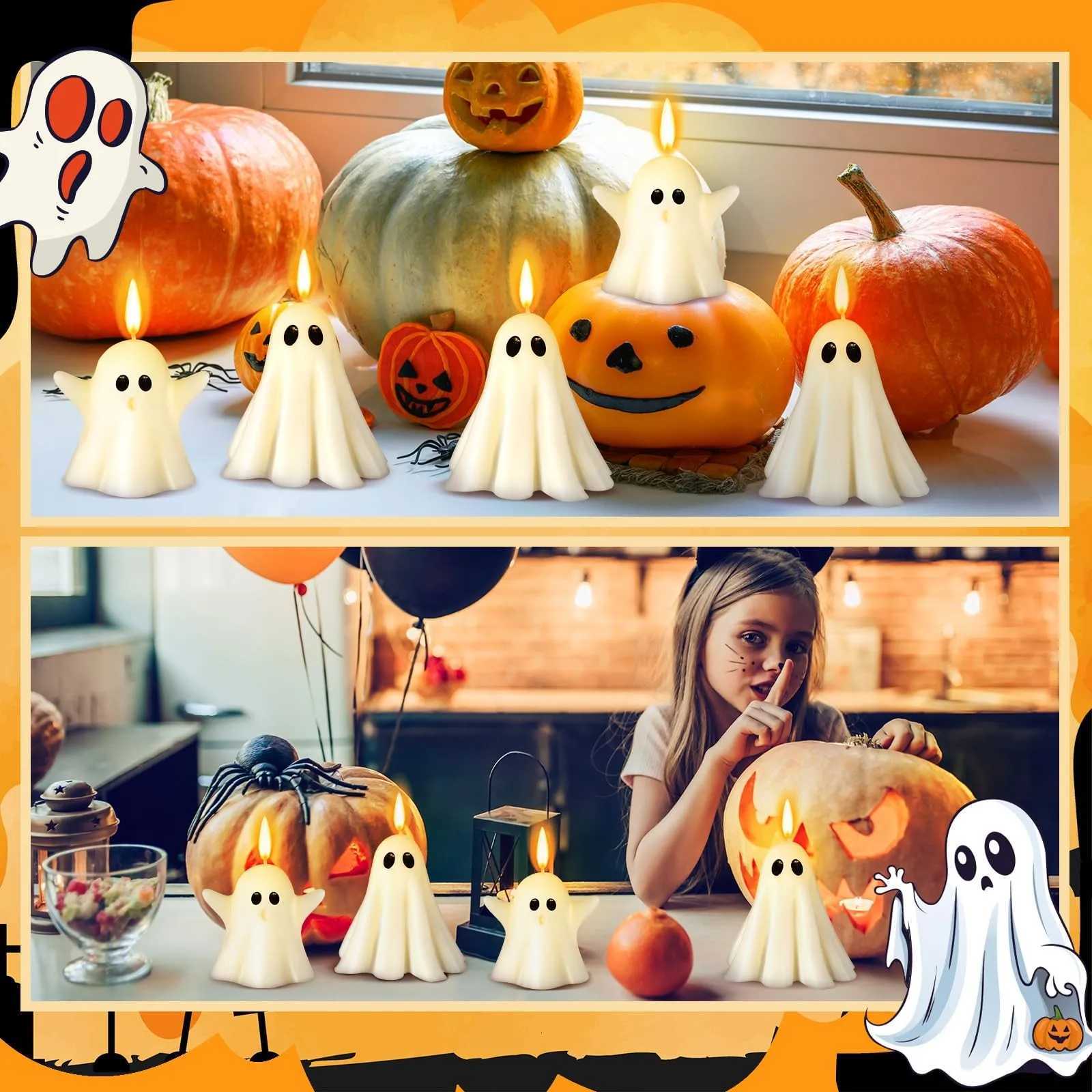 Retro And Quirky Cute Halloween Ghost Candle Creative Smokeless Fragrance Advanced Atmosphere Aromatherapy Candles C251015